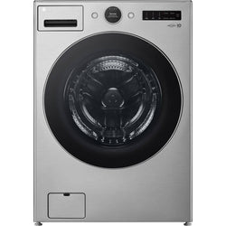 LG 27" 5.2 cu. ft. Smart Front Load Washer with TurboWash - Graphite Steel