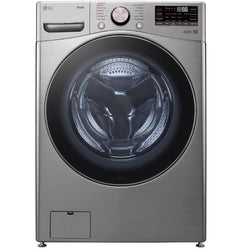 LG Washer 27" 5.2 Cu. Ft. Ultra Large Capacity Front Load with AIDD - Graphite Steel