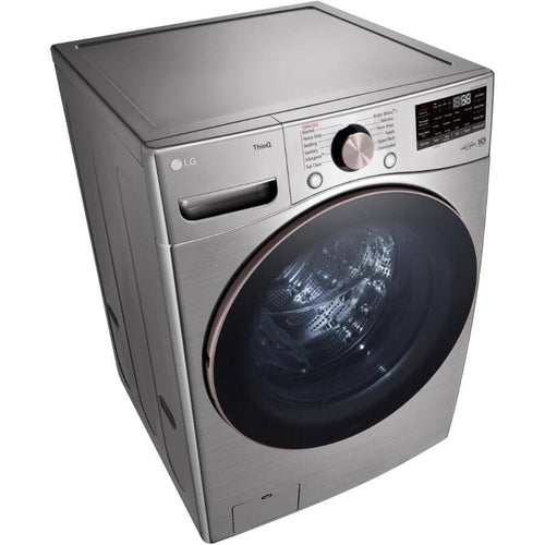 LG Washer 27" 5.2 Cu. Ft. Ultra Large Capacity Front Load with AIDD - Graphite Steel