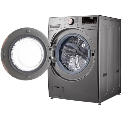 LG Washer 27" 5.2 Cu. Ft. Ultra Large Capacity Front Load with AIDD - Graphite Steel