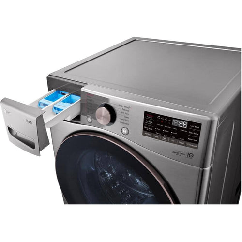 LG Washer 27" 5.2 Cu. Ft. Ultra Large Capacity Front Load with AIDD - Graphite Steel