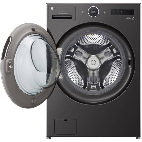 LG Combo Washer & Dryer 27" 5.7 Cu. Ft. with Inverter HeatPump Technology + Direct Drive Motor - Black Steel