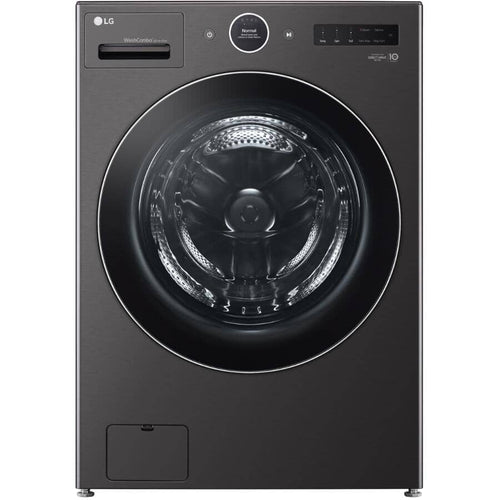 LG Combo Washer & Dryer 27" 5.7 Cu. Ft. with Inverter HeatPump Technology + Direct Drive Motor - Black Steel