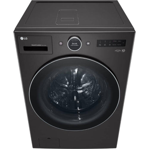 LG Combo Washer & Dryer 27" 5.7 Cu. Ft. with Inverter HeatPump Technology + Direct Drive Motor - Black Steel