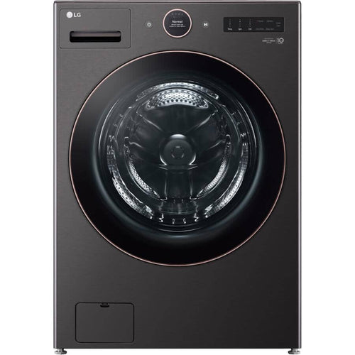 LG Washer 27" 5.8 cu. ft. Mega Capacity Smart Front Load with TurboWash - Black Steel