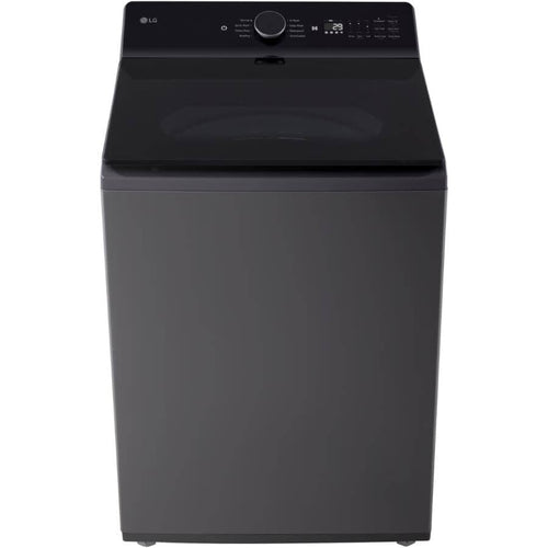 LG Washer 27" 6.1 cu. ft. Mega Capacity Smart Top Load with 4 Way Agitator + EasyUnload - Matte Black