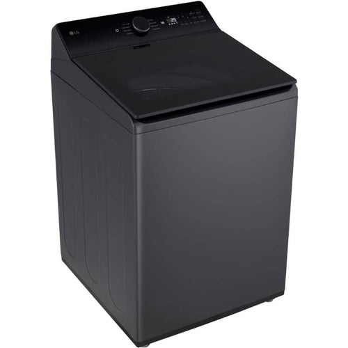 LG Washer 27" 6.1 cu. ft. Mega Capacity Smart Top Load with 4 Way Agitator + EasyUnload - Matte Black