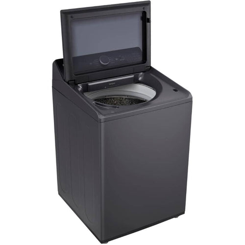 LG Washer 27" 6.1 cu. ft. Mega Capacity Smart Top Load with 4 Way Agitator + EasyUnload - Matte Black