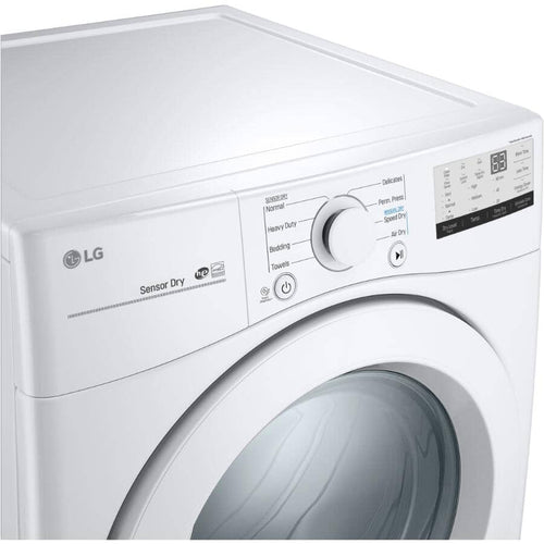 LG 27" 7.4 cu. ft. Ultra Large Capacity Electric Front Load Dryer - White