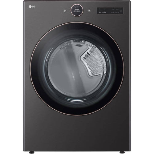 LG Dryer 27" 7.4 cu. ft. Ultra Large Capacity Electric Smart Front Load with Sensor Dry - Black Steel