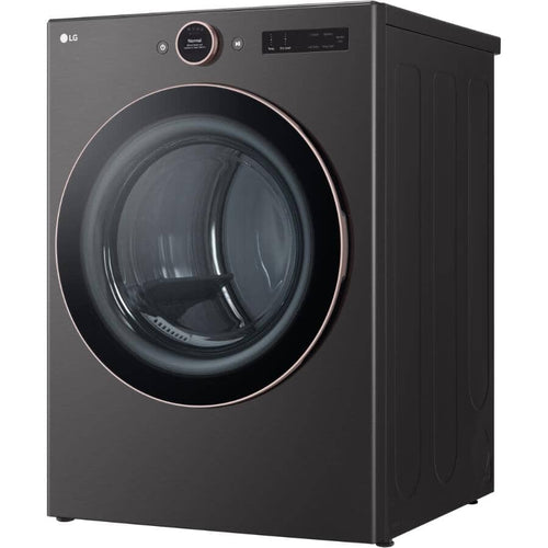 LG Dryer 27" 7.4 cu. ft. Ultra Large Capacity Electric Smart Front Load with Sensor Dry - Black Steel