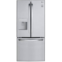 LG Refrigerator 30" 21.8 cu. ft. French Door Bottom Freezer with Water Dispenser - Smudge Resistant Stainless Steel