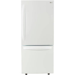 LG Refrigerator 30" 22 cu. ft. Bottom Freezer - White