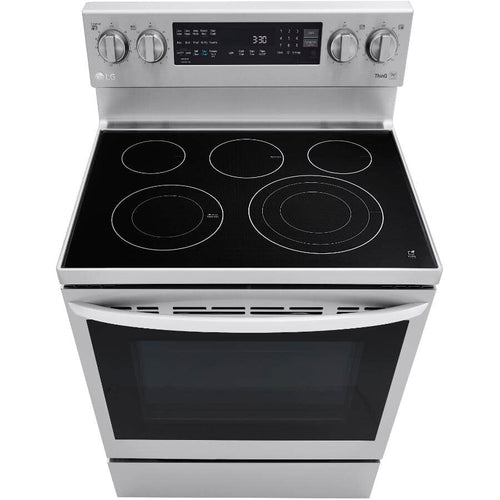 LG Range 30" Electric Smooth Top With Air Fry & Instaview - Stainless Steel