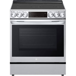 LG Range 6.3 cu. ft. Smart Slide-In Electric with Air Fry + Wifi - Stainless Steel