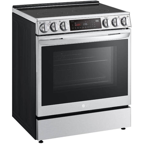 LG Range 6.3 cu. ft. Smart Slide-In Electric with Air Fry + Wifi - Stainless Steel