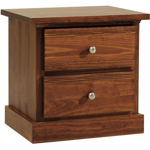 Decora Nightstand - 2 Drawer - Mahogany