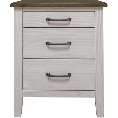 Monkland Nightstand - Whitewash Clay