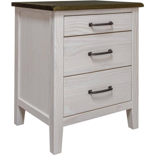 Monkland Nightstand - Whitewash Clay