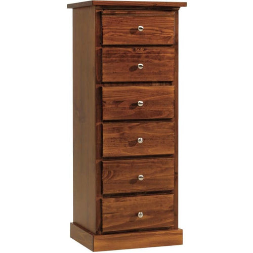 Decora Lingerie Chest - 6 Drawer - Mahogany