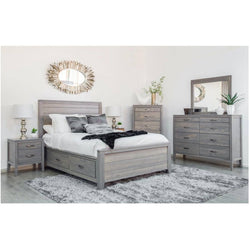 Robina Sand Queen Storage Bed