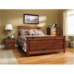 Decora Double Bed - Mahogany