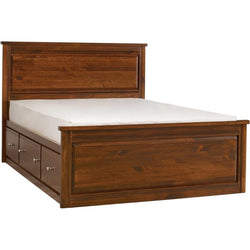 Grace Queen Storage Bed - Mahogany