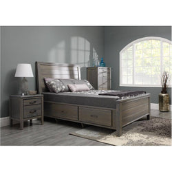 Robina King Storage Bed - Sand