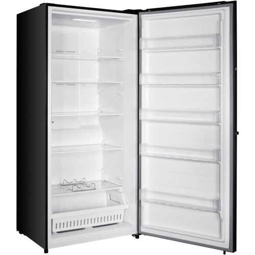 Marathon Convertible Upright Refrigerator/Freezer 30" 21.2 cu. ft. - Black Steel