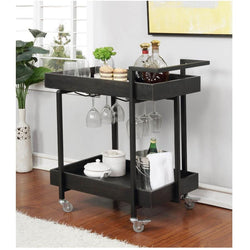 Arlington Black Serving Cart