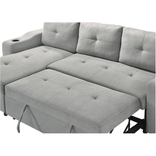 Decker 2-Piece Sofa Sectional with Sofabed & Reversible Chaise