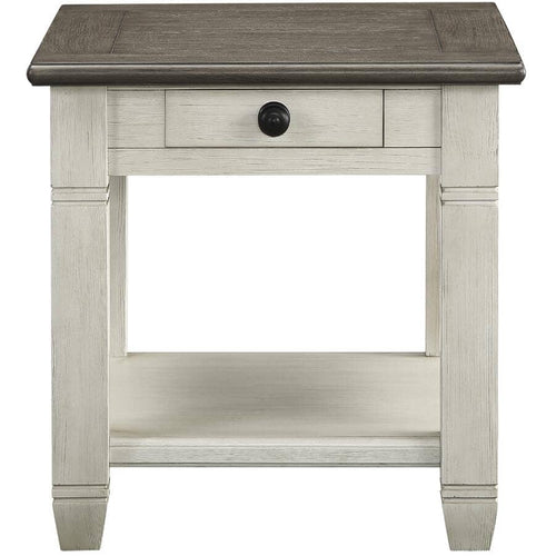 Granby White End Table