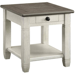 Granby White End Table