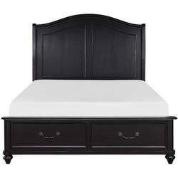 Herman King Storage Bed - Dark Brown