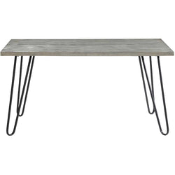 Keene Rectangular Dining Table - Light Grey