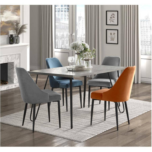 Keene Rectangular Dining Table - Light Grey