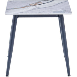 Salerno End Table with Sintered Stone - Grey