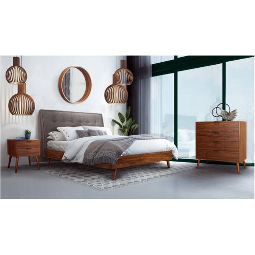 Todros Platform Queen Bed - Brown