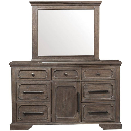 Toulon Dresser Mirror - Dark Oak