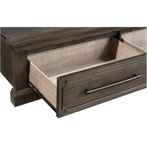 Toulon King Storage Bed - Dark Oak