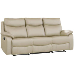 Wembley Power Reclining Sofa - Beige Leather