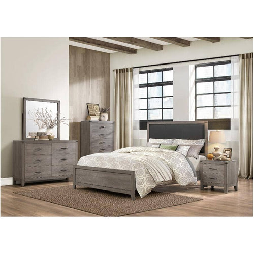 Woodrow Double Bed - Weathered Grey