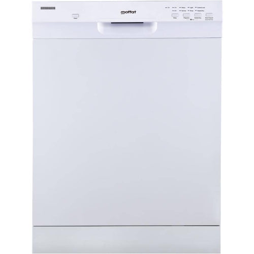 Moffat Dishwasher 24" Top Controls with Stainless Steel Interior - White