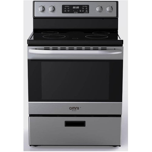 Omnimax Range 30" 5.1 cu. ft. Freestanding Smooth Top Electric - Stainless Steel