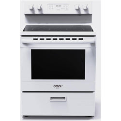 Omnimax Range 30" 5.1 cu. ft. Freestanding Smooth Top Electric - White