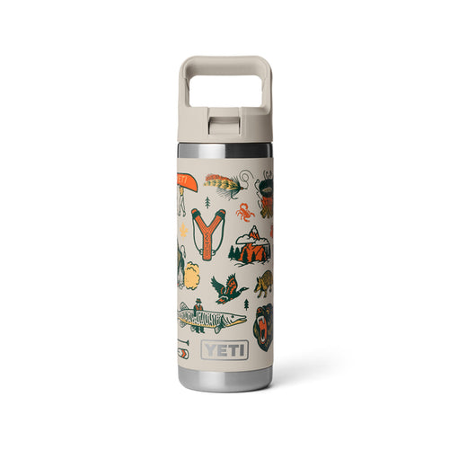 Yeti Rambler 18 oz Water Bottle with Colour-Matched Straw Cap (532ml)