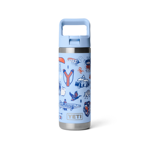 Yeti Rambler 18 oz Water Bottle with Colour-Matched Straw Cap (532ml)