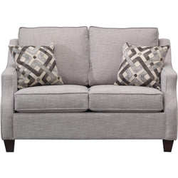 Conversation Silver Loveseat