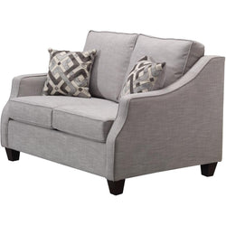 Conversation Silver Loveseat