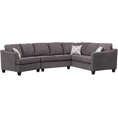 Comfy Wood Smoke Sectional